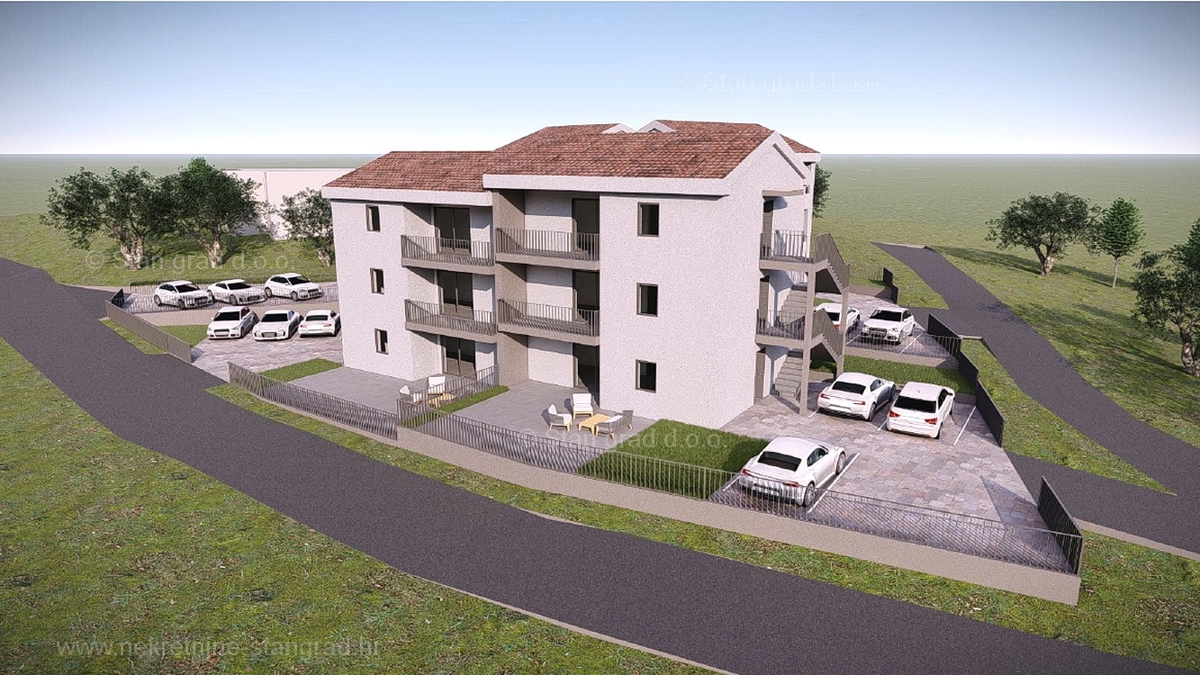 Uvala Soline, apartma v 2. nadstropju novogradnje blizu morja!