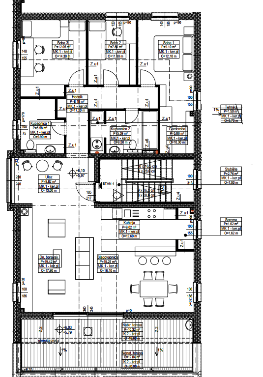 Apartma Donje Rakarje, Velika Gorica, 137,38m2