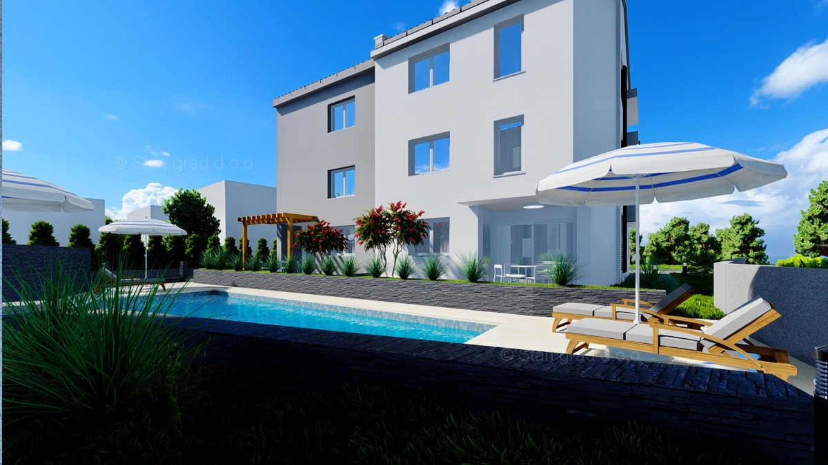 Šilo, novo stanovanje v 1. nadstropju s pogledom na morje, PRODAJA!