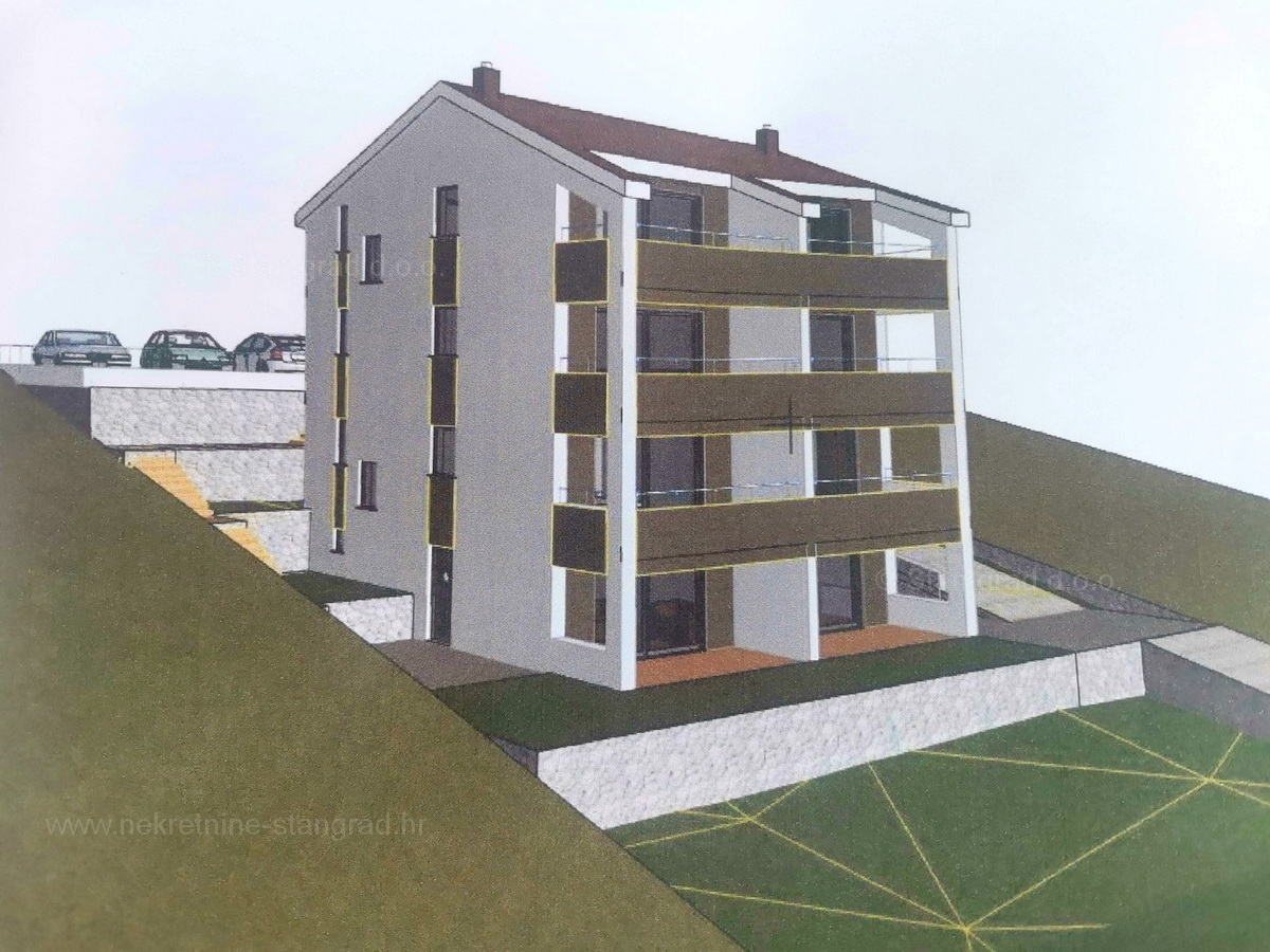 Crikvenica, okolica, novogradnja, dvoetažni apartma s pogledom na morje!