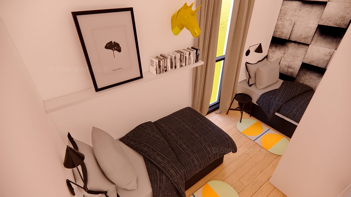 Omišalj, apartma z bazenom in prostornim vrtom blizu morja!