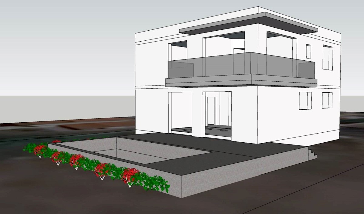 Vila v bližini Pule, 200m2, v gradnji