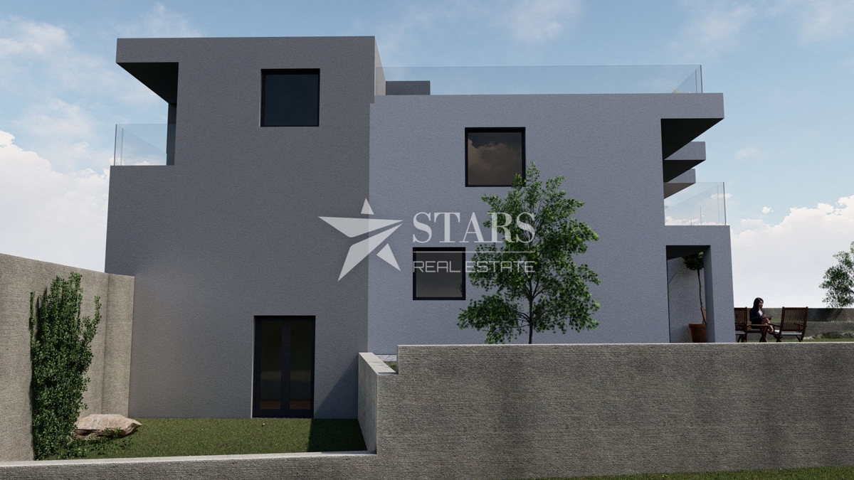 Kastav, Rubeši, vrstna hiša z garažo in pogledom na morje