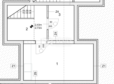 Kastav, Rubeši, vrstna hiša z garažo in pogledom na morje