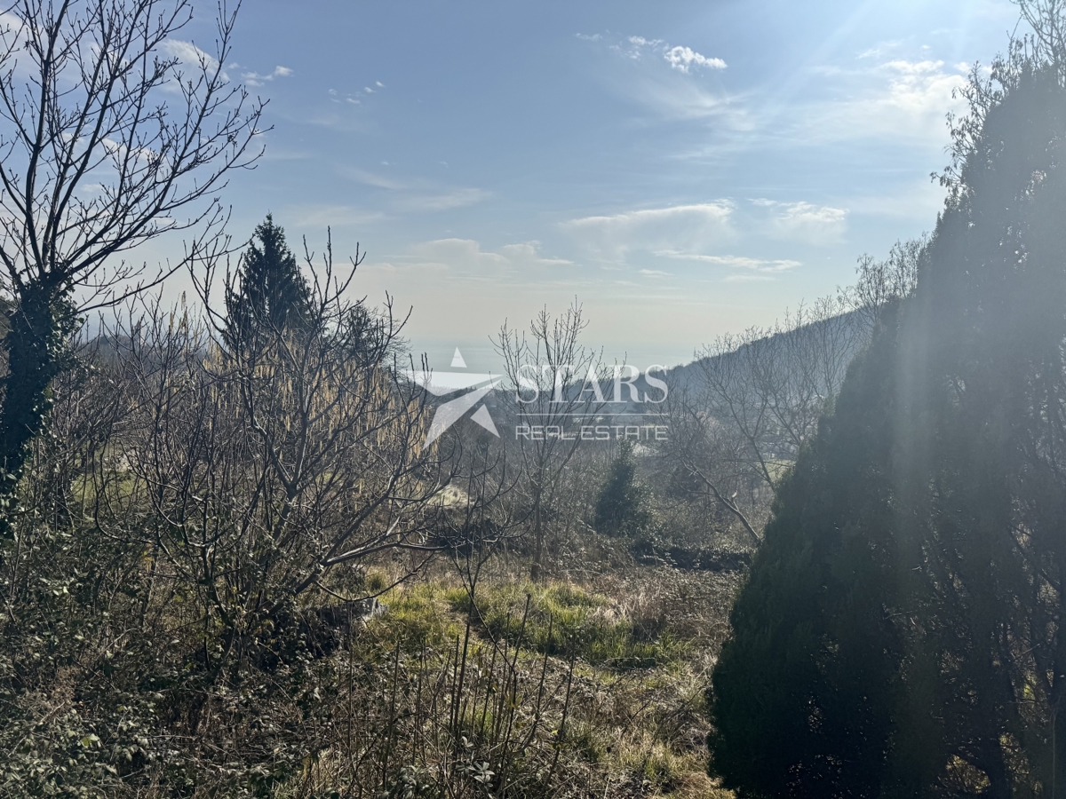 Matulji, Rukavac - Gradbena parcela z razgledom na morje