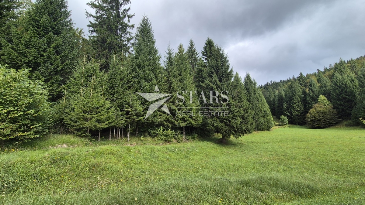 Gorski kotar, Tršće – Zazidljivo zemljišče 1.000 m² z glavnim projektom