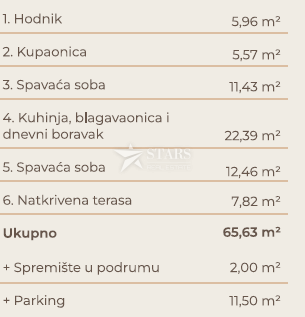 Viškovo – Saršoni, 2 sobi + dnevna soba, Novogradnja