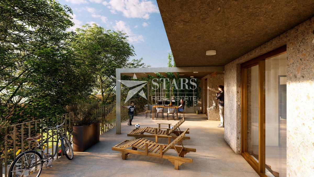 Rijeka, Zamet – Luksuzno 3-sobno stanovanje z dnevno sobo v pritličju