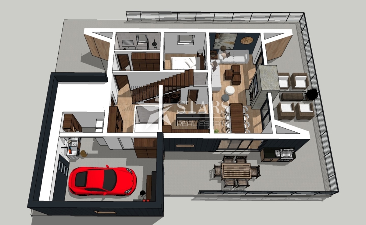 Gorski Kotar, Fužine - Gradbeno Zemljišče z Idejnim Projektom, 1741 m²