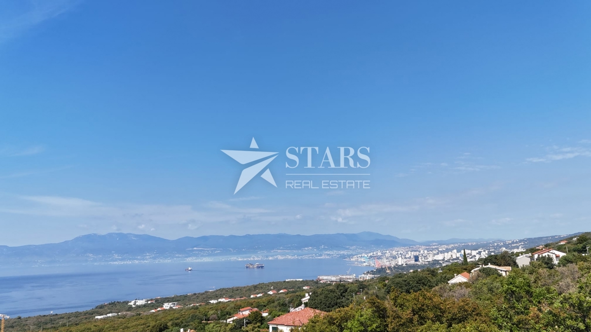 Kostrena, Dujmići – Gradbena parcela s pogledom na morje