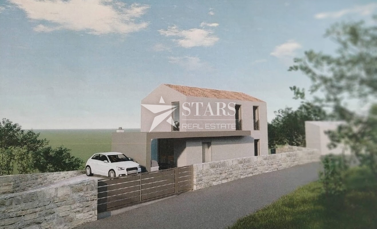 Otok Krk, Soline - Gradbeno zemljišče z gradbenim dovoljenjem in projektom