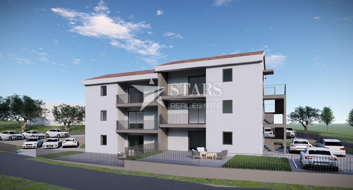 Otok Krk, Čižići, dvosobni apartma z dnevno sobo v novogradnji 