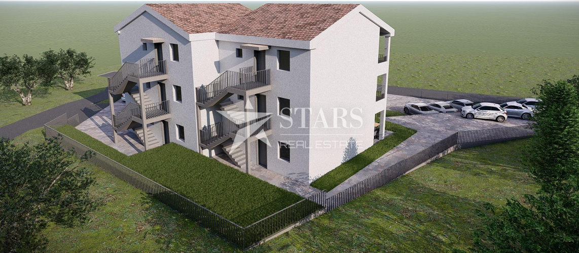 Otok Krk, Čižići, dvosobni apartma z dnevno sobo v novogradnji 