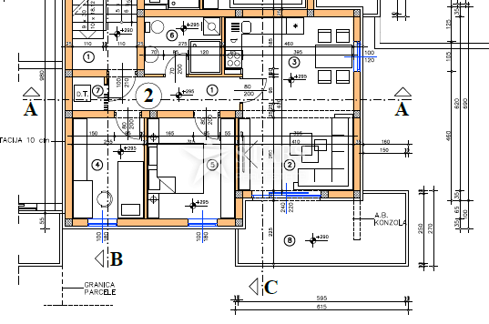 Rijeka, Škurinje – 2-sobno stanovanje z dnevno sobo in 75 m² vrta v novogradnji