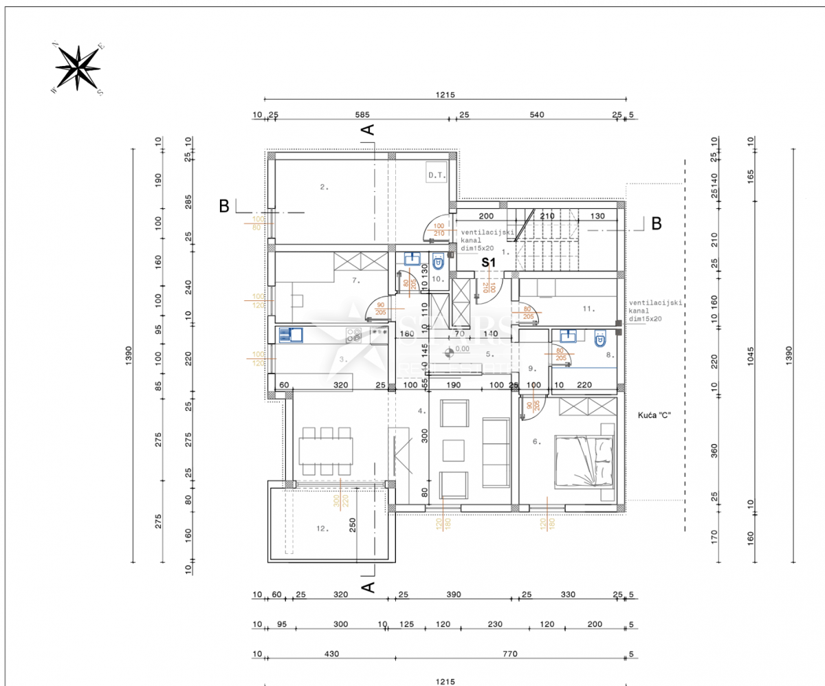 Stanovanje Drenova, Rijeka, 81,45m2