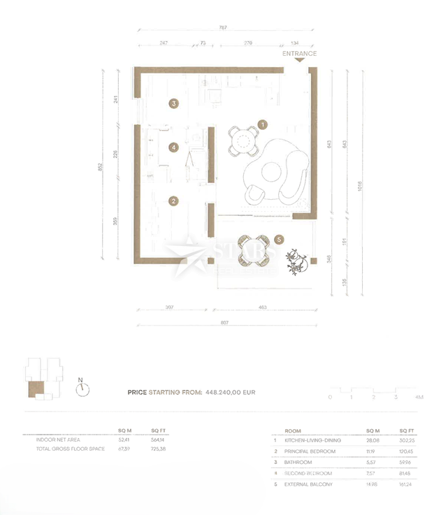 Stanovanje Novi Vinodolski, 67,39m2