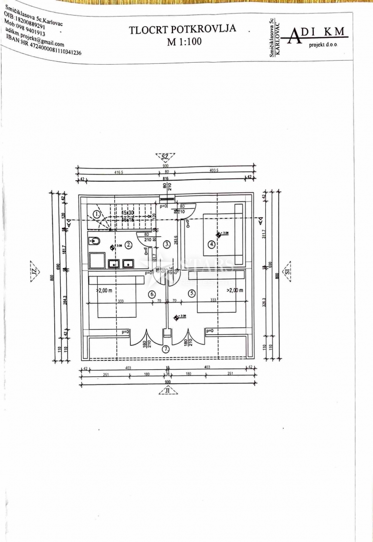 Karlovac - Zemljišče s projektom in gradbenim dovoljenjem