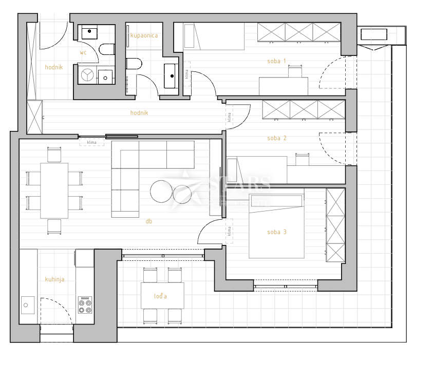 Stanovanje Zamet, Rijeka, 120,97m2