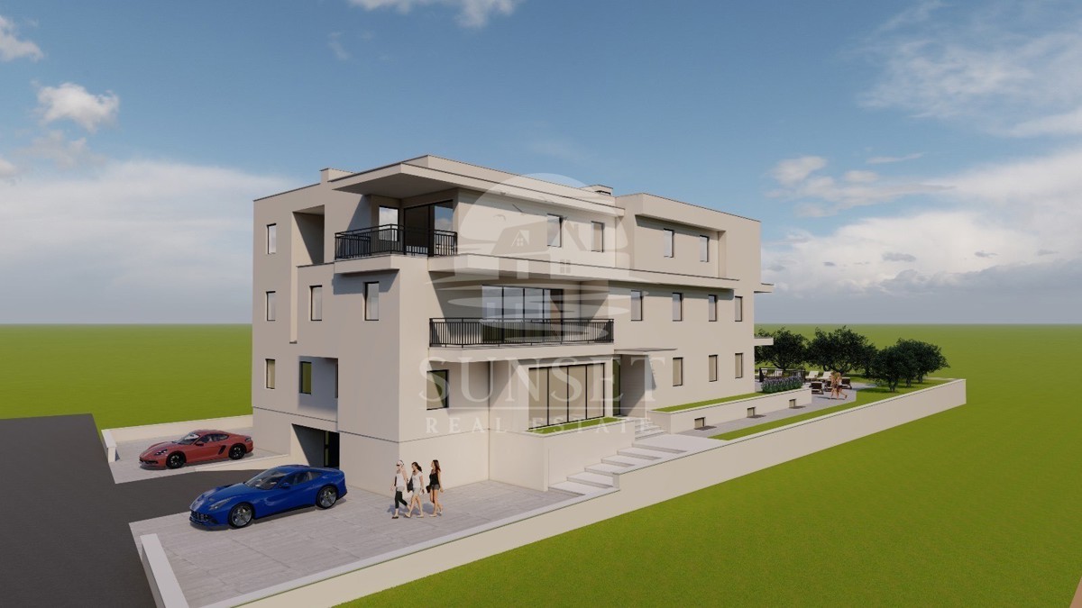 UMAG – STANOVANJE V MODERNI STAVBI Z OGREVANIM ZUNANJIM BAZENOM, PRITLIČJE
