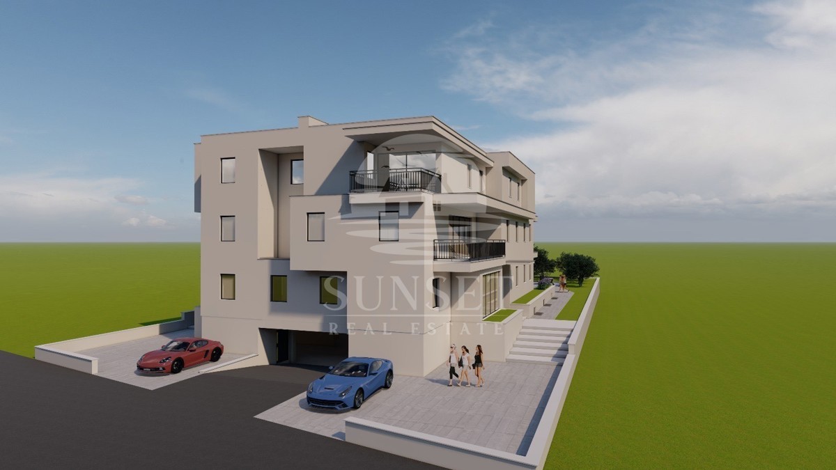 UMAG – STANOVANJE V MODERNI STAVBI Z OGREVANIM ZUNANJIM BAZENOM, PRITLIČJE
