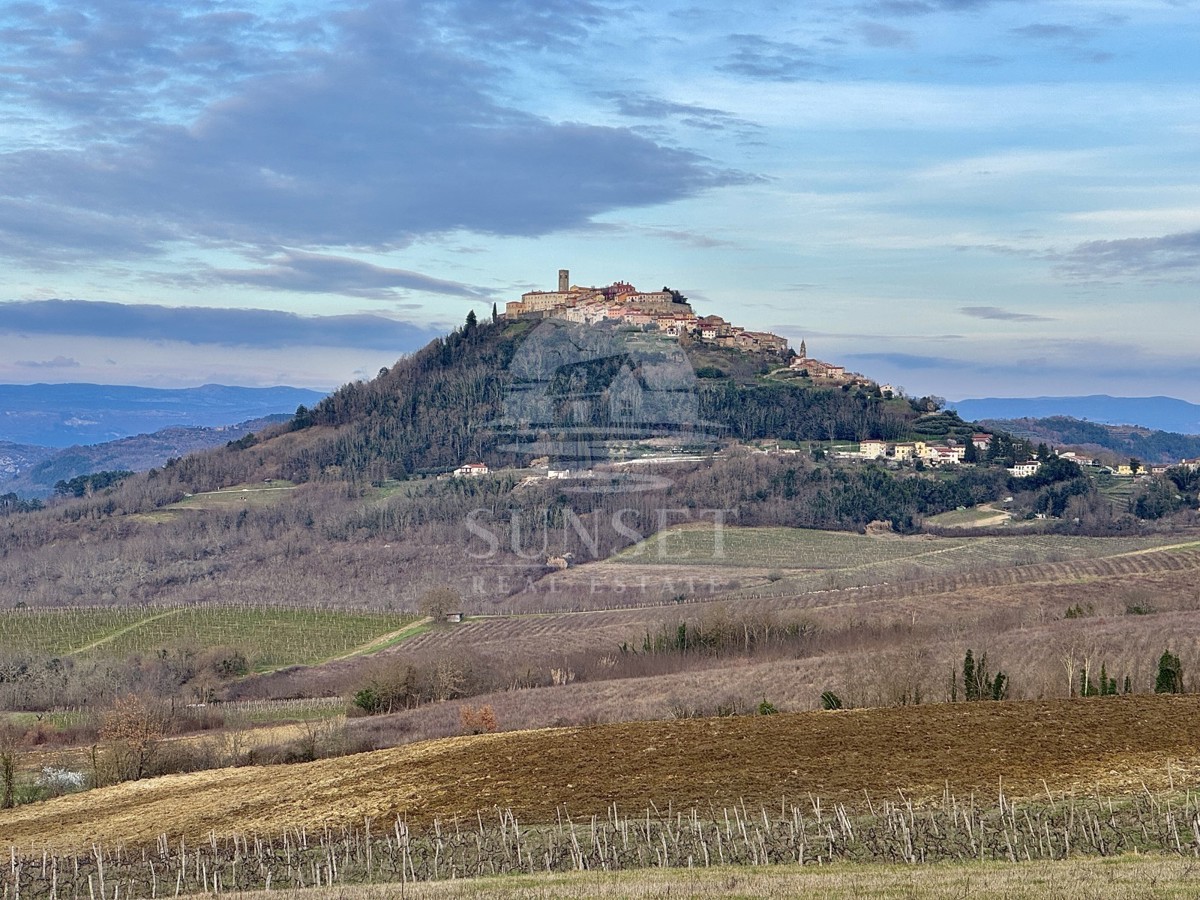 HIŠA S ČUDOVITIM POGLEDOM NA MOTOVUN IN OKOLIŠKE VINOGRADOVE