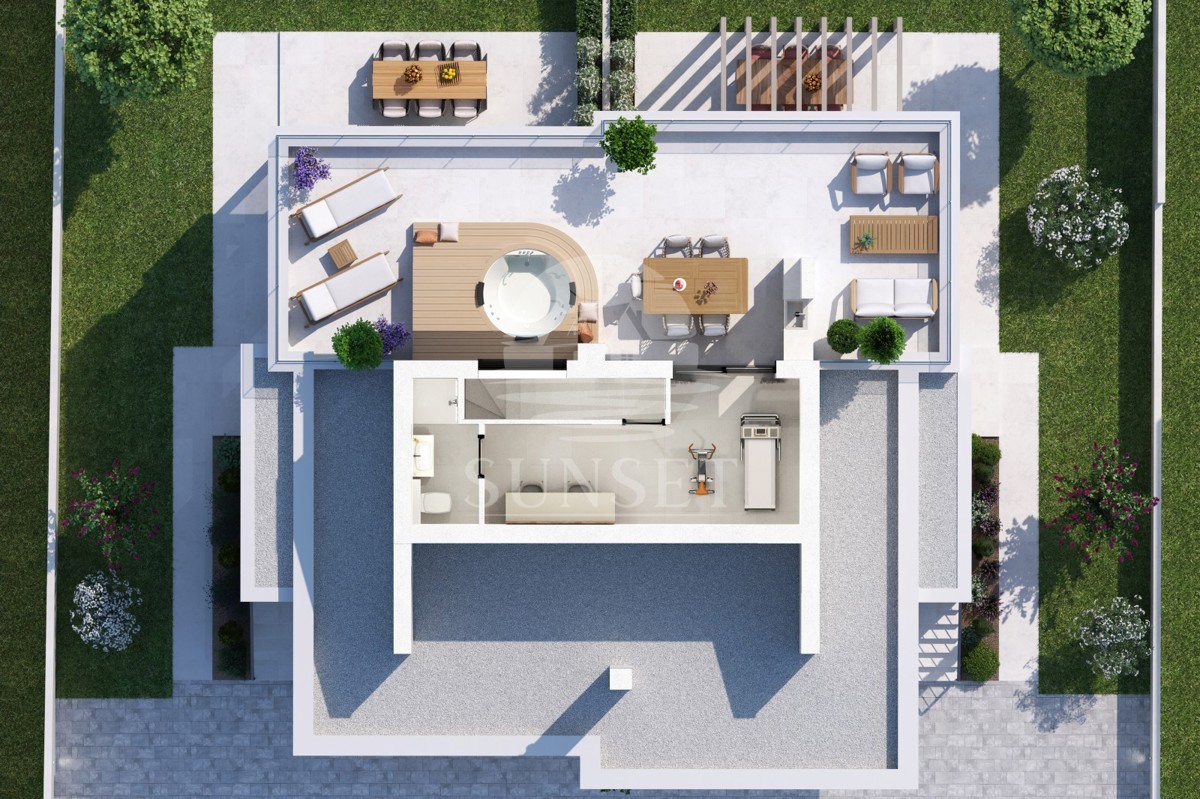 LUKSUZEN APARTMA NA 1. NADSTROPJU V OKOLICI UMAGA, 300 M OD MORA