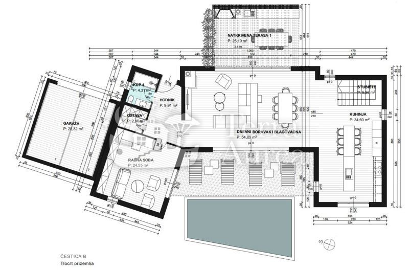 Gradbena zemljišča Vrbnik, 757m2