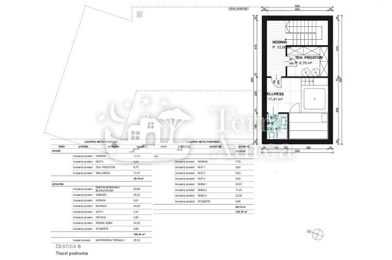 Gradbena zemljišča Vrbnik, 757m2