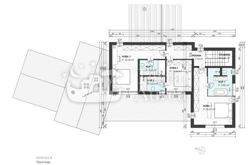 Gradbena zemljišča Vrbnik, 757m2