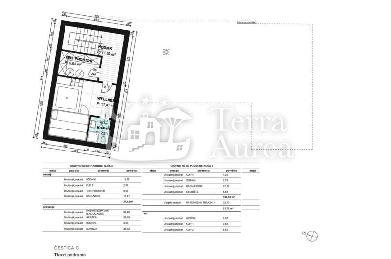 Gradbena zemljišča Vrbnik, Biskupija, 794m2