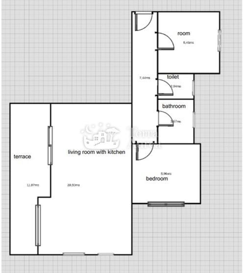Apartma Baška, 72,74m2