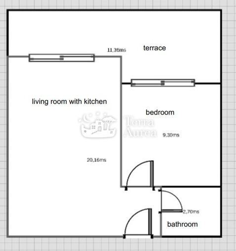Apartma Baška, 40,92m2