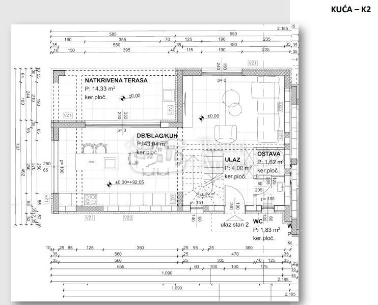 Hiša Malinska, Malinska-Dubašnica, 130m2