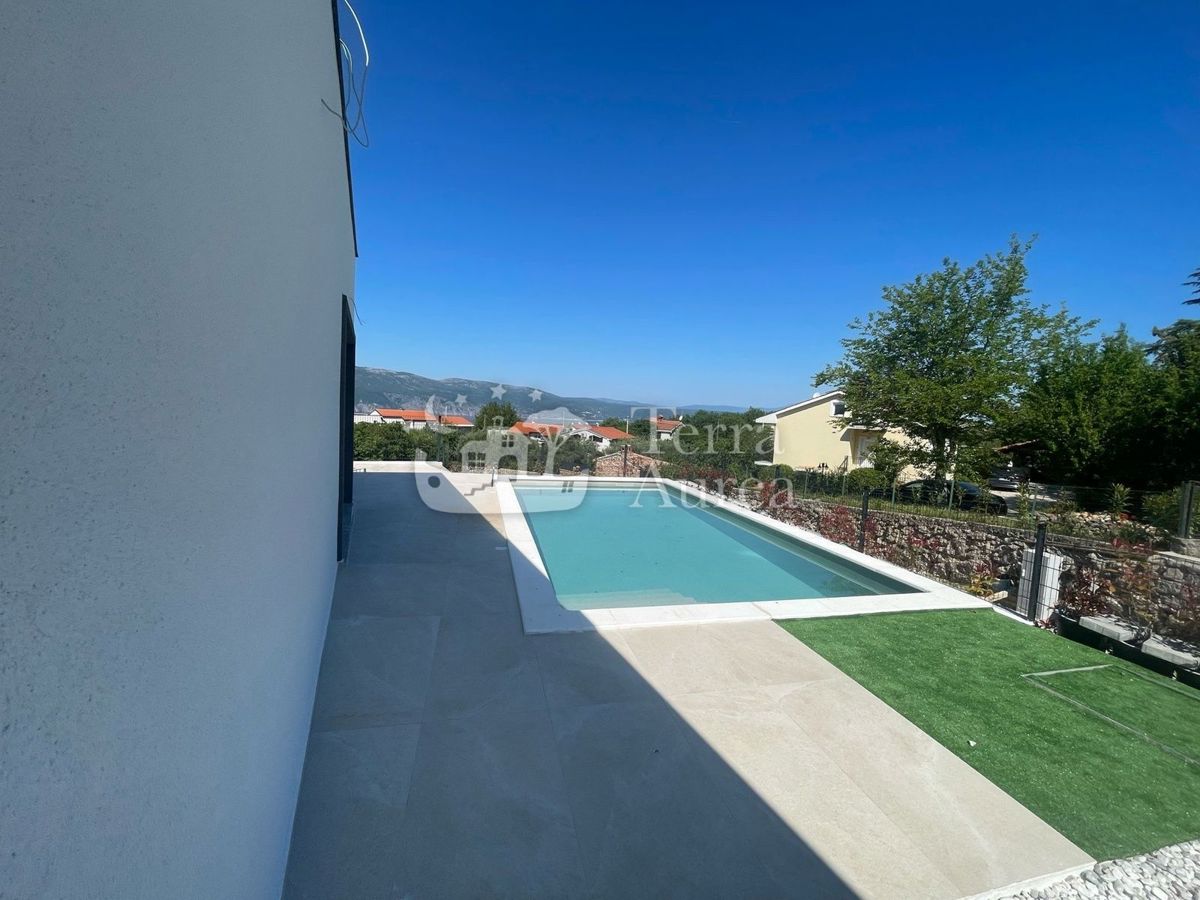 Mediteranska vila s pogledom na morje, Brzac, otok Krk
