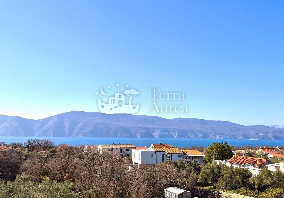 Mediteranska vila s pogledom na morje, Brzac, otok Krk