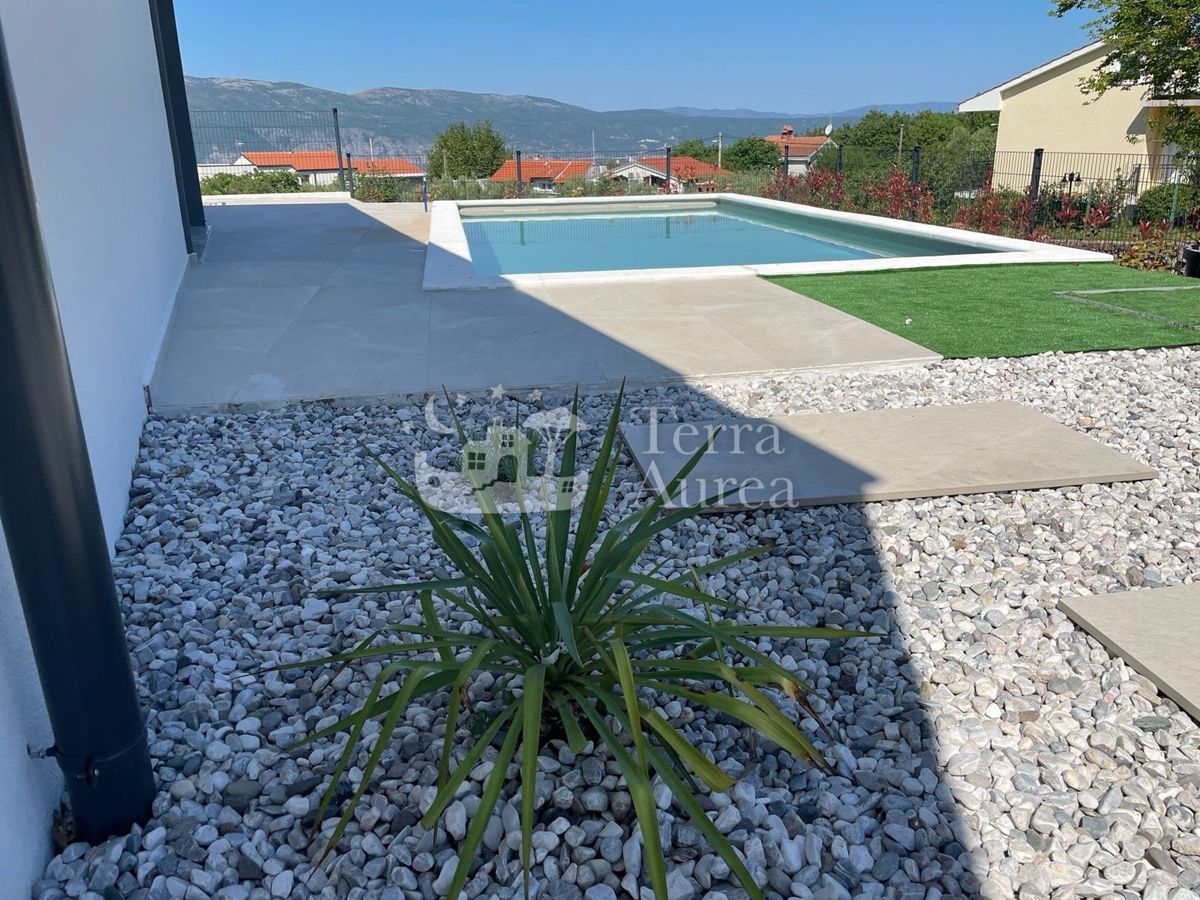 Mediteranska vila s pogledom na morje, Brzac, otok Krk
