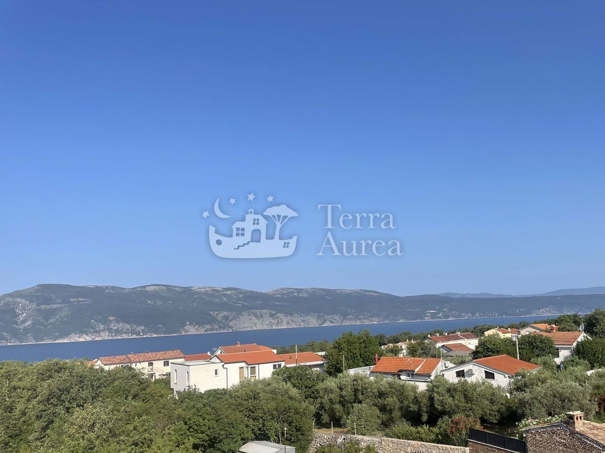 Mediteranska vila s pogledom na morje, Brzac, otok Krk