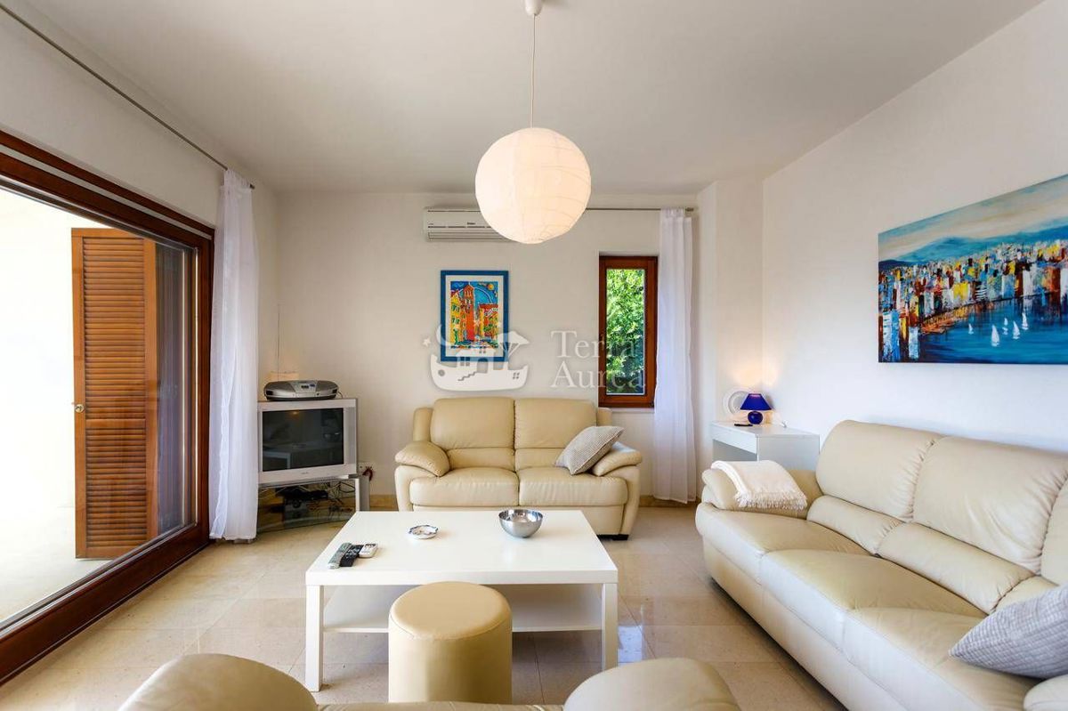 Trosoben apartma v prvi vrsti od morja, Krk, Ježevac, panoramski pogled na morje