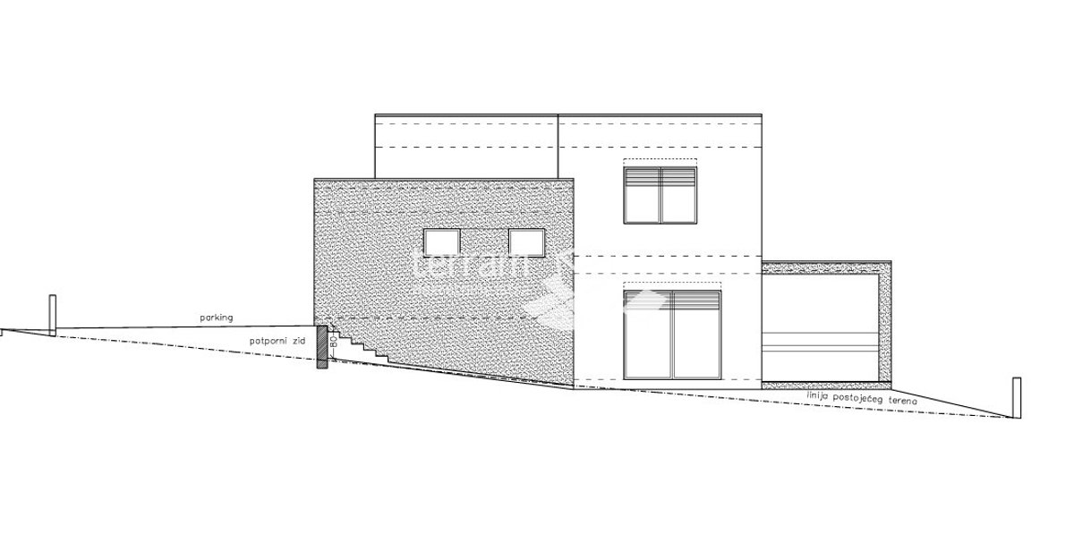 Istra, Medulin, Vintijan, gradbeno zemljišče 700m2, z gradbenim dovoljenjem #prodaja