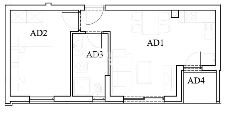 Istra, Štinjan, apartma v pritličju, 42,47m2, 1S+DB, 600m od morja, DVIGAL, vrt, NOVO!! #razprodaja