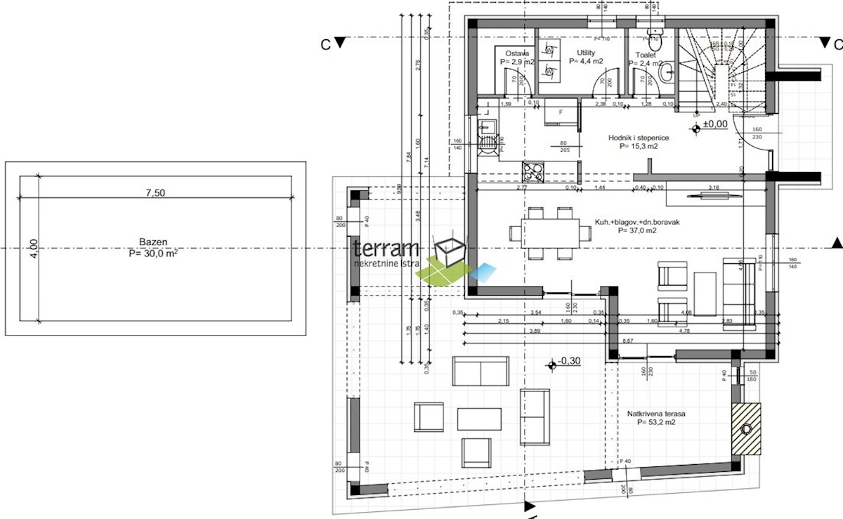 Istra, Svetvinčenat, Juršići, gradbeno zemljišče 828m2, z pravnomočnim gradbenim dovoljenjem #prodaja