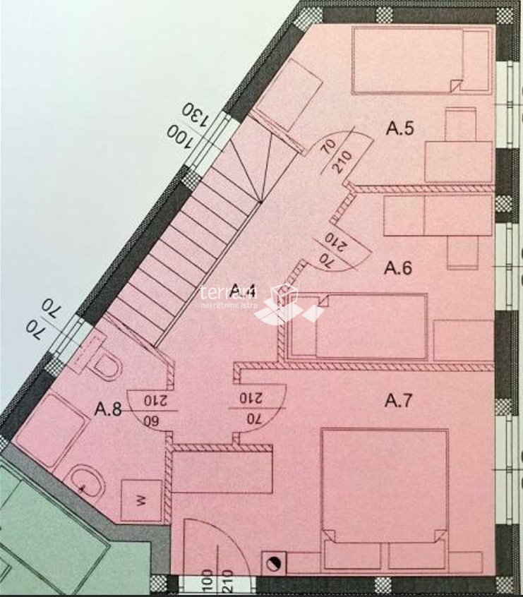 Istra, Pula, Šijana, dvonadstropno stanovanje 108m2, 3SS+DB, bazen, vrt 87m2 # prodaja