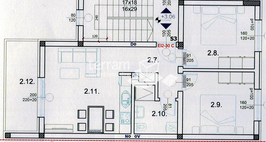 Istra, Pula, Valdebek, stanovanje 58 m2, prvo nadstropje, 2SS+DB, NOVO, #prodaja