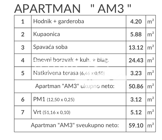 Istra, Medulin, Banjole, okolica, stanovanje 59,10 m2, 1 nadstropje + dnevna soba, vrt 51 m2, parkirišče!! #prodaja