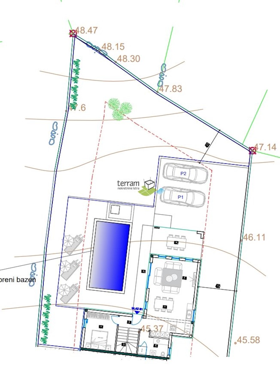 Istra, Ližnjan, hiša 127m2, z bazenom in vrtom 480m2, #prodaja