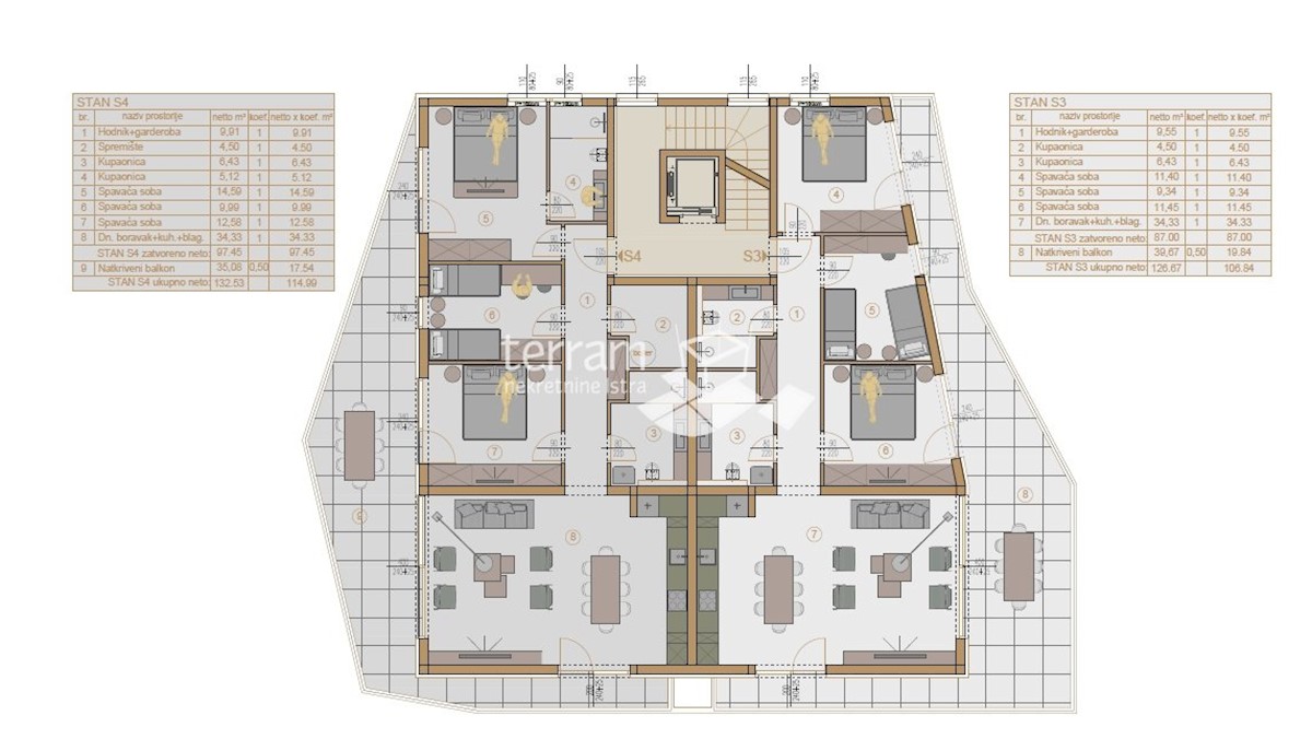 Istra, Medulin, Pješčana uvala, apartma 111,84 m2, 3s, 1. nadstropje, DVIGALO, blizu morja, NOVO!! #razprodaja