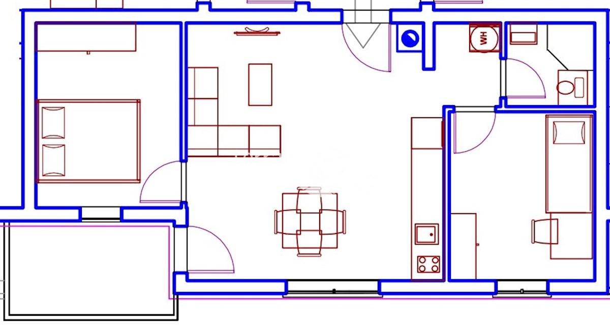 Istra, Pula, Monvidal, stanovanje 1. nadstropje 58,74m2, 2SS+DB, NOVOGRADNJA #prodaja