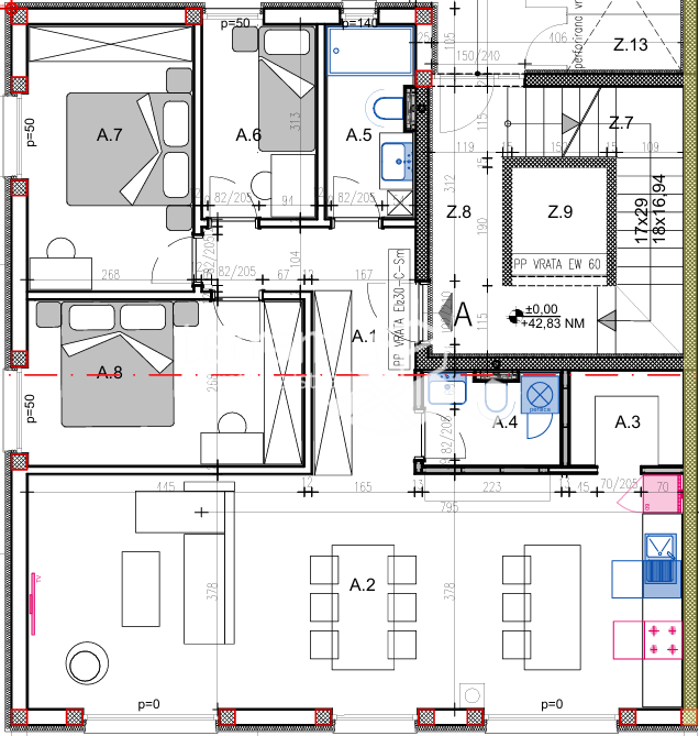 Pula, Veli vrh, stan v pritličju 111,82 m2, vrt 60 m2, 3S+DB, NOVO, #prodaja