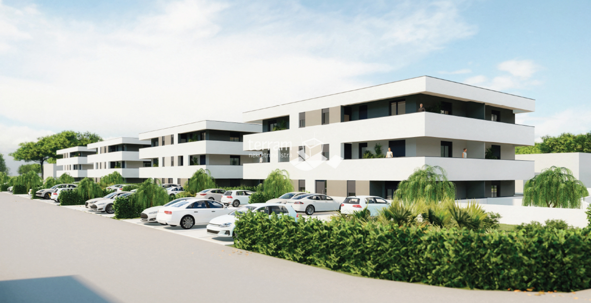 Istra, Pula, okolica, stanovanje v pritličju 62,38 m2, 2 sobi + dnevna soba, vrt, parkirišče, NOVO!! #prodaja