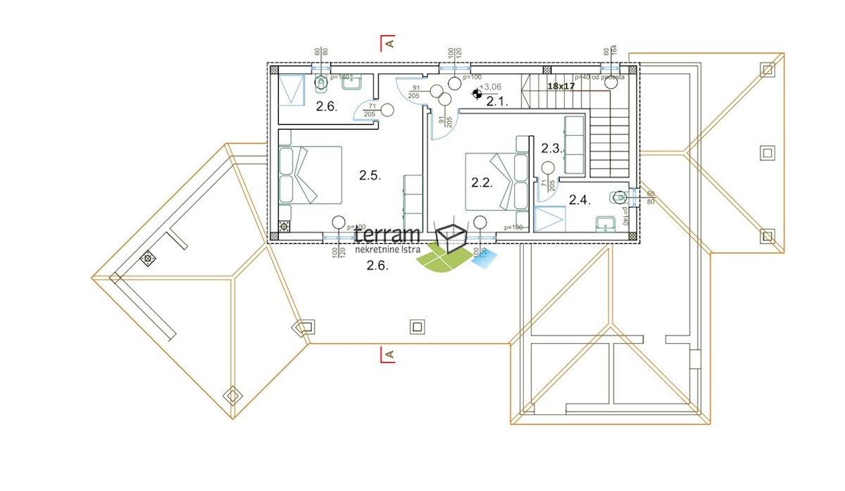 Istra, Žminj, Vila 166m2 z bazenom in vrtom 774m2